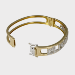 Bracciale Rigido con Nome e Diamanti Thumbnail 2